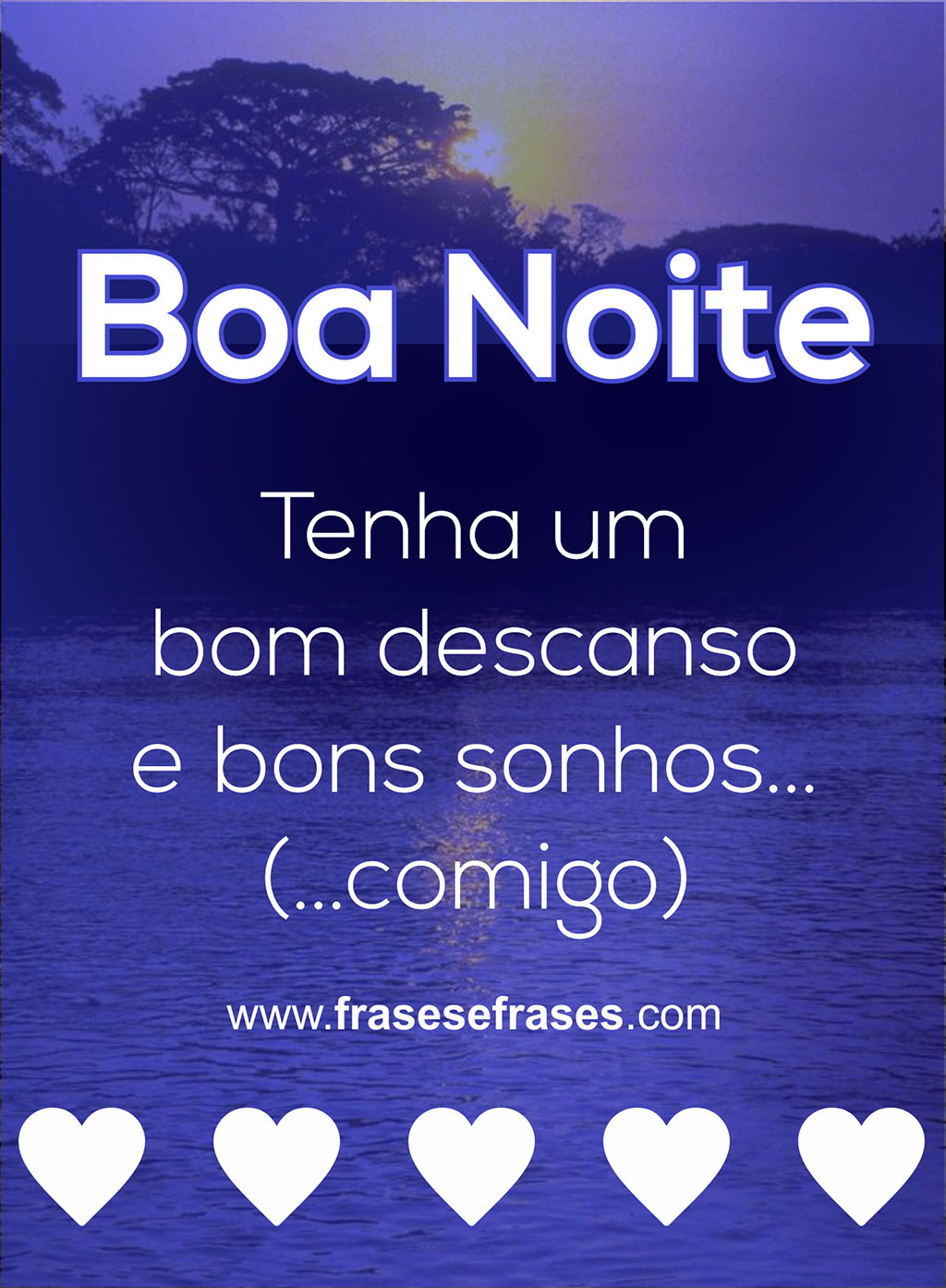 Tenha um bom descanso e bons sonhos... (...comigo)  ;)