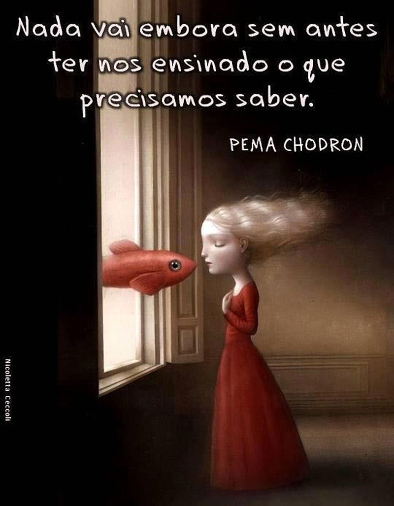 Nada vai embora sem antes ter nos ensinado o que precisamos saber.