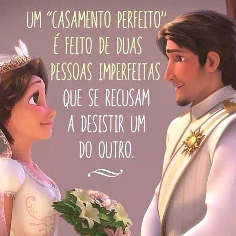 Frases de Persistência Um casamento perfeito é feito de duas pessoas imperfeitas que se recusam a desistir um do outro.